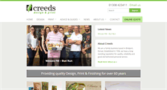 Desktop Screenshot of creedsuk.com