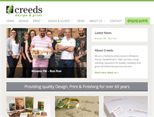 Tablet Screenshot of creedsuk.com